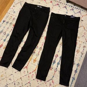 Gap & old Navy Black jeans Lot